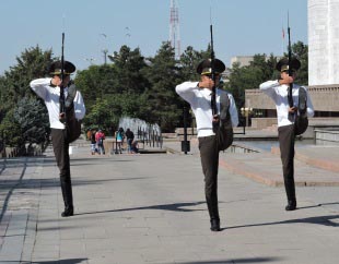 Changing of the guard Bishkek, Kyrgyzstan