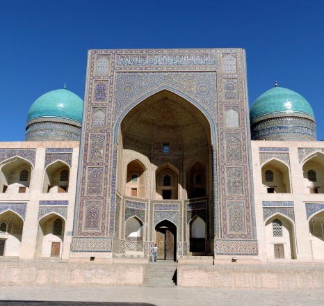 Bukhara's main madrassa gate 
