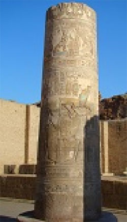 Aswan Painted Column