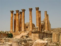 Roman temple at Jerush, Jordan