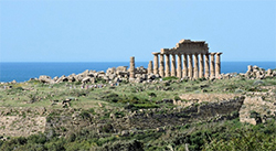 Façade of Greek temple, Selinunte