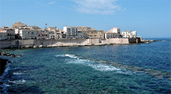 View of Ortigia from Siracusa