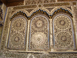 Fes-carved screen in madrassa 