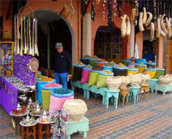 Marrakesh spice market